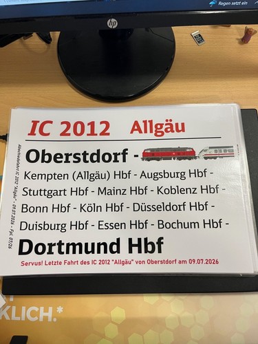 Zuglaufschild 2012 - zuglaufschild,