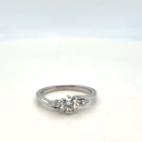 Platin runder brillant - brillant, 0,60ct