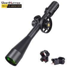 WESTHUNTER TD-S 10-40X50 SFIR Jagd Zielfernrohr Leuchtabsehen Sperren Reset .308