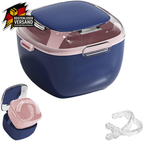 Zahnprothesenbox mit sieb - zahnprothesenbox,