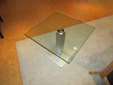 beistelltisch glas chrom