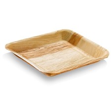 Palmblatt Teller quadratisch