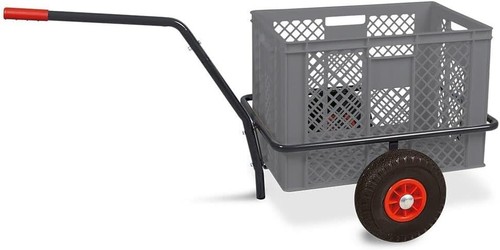Handwagen mit kunststoffkorb - handwagen,
