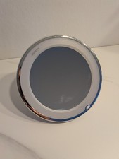Kosmetikspiegel 20 fach LED Spiegel mit Saugnapf  2 Stufen Beleuchtung Batterie
