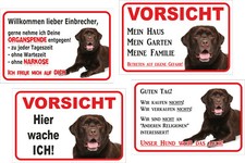 Schild Vorsicht - BRAUNER