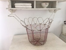 Alter Drahtkorb Eierkorb Shabby Frankreich Zwiebelkorb Vintage Brocante Landhaus