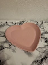 Porzellan Teller Herz Rosa Neuwertig