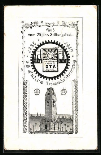Künstler chemnitz 25 - künstler-ak,