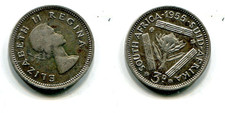 3 Pence Südafrika 1955