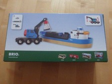 Brio 633534 Containerschiff mit Kranwagen, gebraucht, aber wie neu - OVP - TOP!