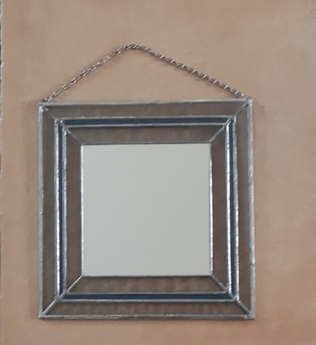 Spiegel,bleiverglast,Handarbei