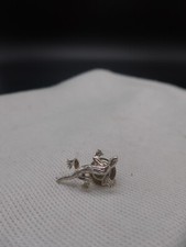 Brosche 925 Sterling Silber Zeitlos Desig Anstecknadel Elegant Salamander Gekko