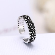 Damen Ring Rund Sterling