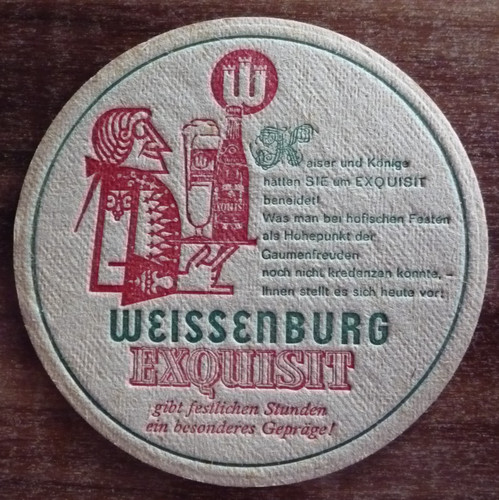 Bierdeckel weissenburg - bierdeckel,