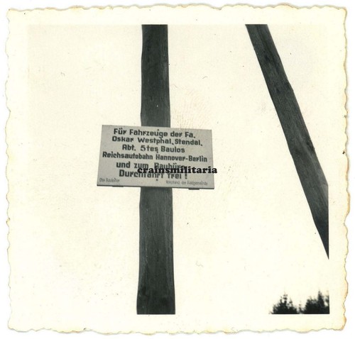 Orig foto schild - orig., am