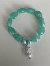 Handmade Armband Stretch Schutzengel Anhänger