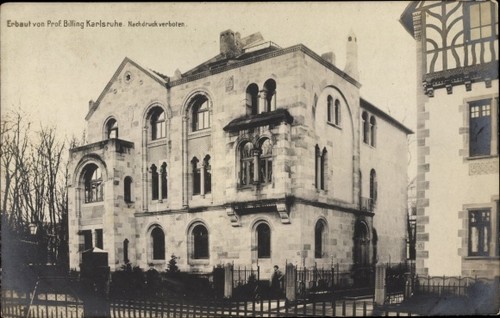 Jugendstil karlsruhe in - ak,