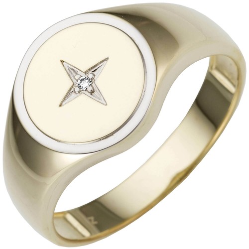 Herren ring aus 585 gold - herren,