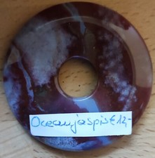 ❤️ OCEAN-JASPIS Donut ~ 50 mm Edelstein Anhänger groß ❤️ Hobbyauflösung ❤️