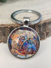 Französische Bulldogge Schlüsselanhänger | Geschenk Französische Bulldogge