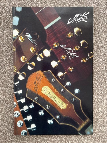 Maton guitar brochure - maton,