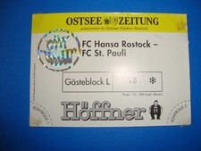 95/96 Ticket FC Hansa Rostock