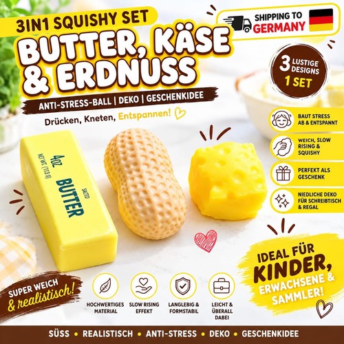 Squishy 3in1 set - set, käse