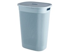 Curver Wäschebox Wäschekorb Wäschetruhe Wäschesammler Filo 55 Liter groß blau