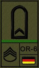 Bundeswehr Rangabzeichen mit NATO Rangcode und Litze, Heer, Feldwebel