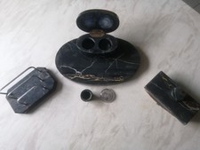  Schreibtischset Marmor um 1920