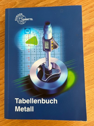 Tabellenbuch metall ohne - metall,