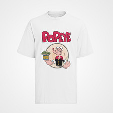 Retro Popeye Spinat Gym Cartoon Baumwolle T-Shirt Herren S-XXXL