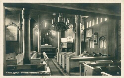 Ansichtskarte kirche wang - ansichtskarte,