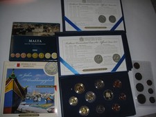 4 KMS ( 2008 , 2012 , 2014 , 2015 ) Malta , Kursmünzen  plus Zugabe