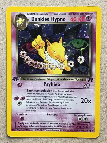 Dunkles hypno holo - 9/82, erste