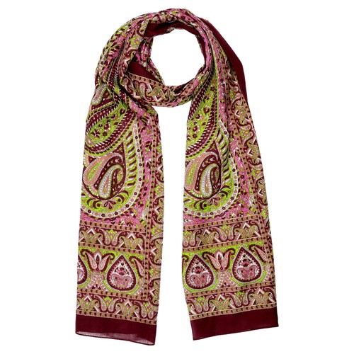 Baumwollschal paisley groß - baumwollschal,