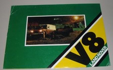 Auto Prospekt Land Rover V8 / V 8 Serie III Brochure Broschüre Stand August 1980
