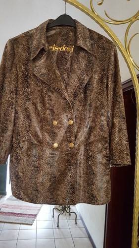 Damenblazer lederoptik leo