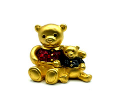 Vintage Estée Lauder Beautiful Perfume Box Teddybären Dose aufklappbar Emaille