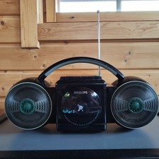 Philips Roller 2 Radio Kassettenspieler schwarz 1980er Jahre