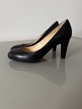 Sergio Rossi Pumps Schuhe Leder Gr 37,5 Neu mit Karton