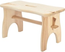 Tritthocker Holz glatt