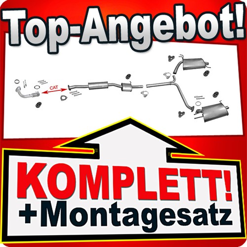 Auspuff für honda accord vii - für,