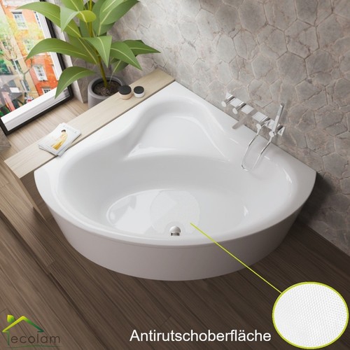 Badewanne eckbadewanne 120x120 - eckbadewanne,