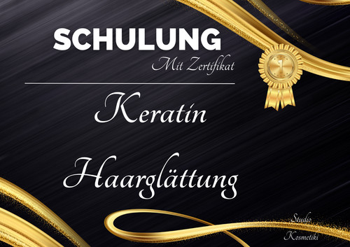 Schulung keratin haarglättung - keratin,