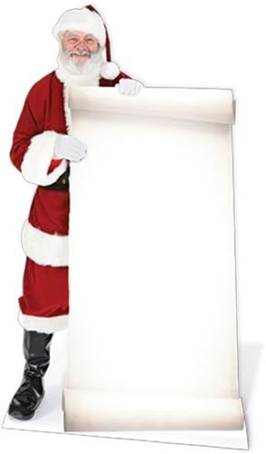 Weihnachtsmann mit wunschliste - mit,