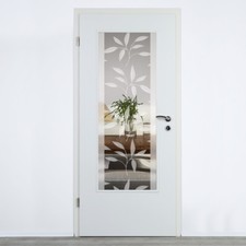 Glaseinsatz für Holztüren Klarglas mit Dekor Lichtausschnitt Zimmertürverglasung