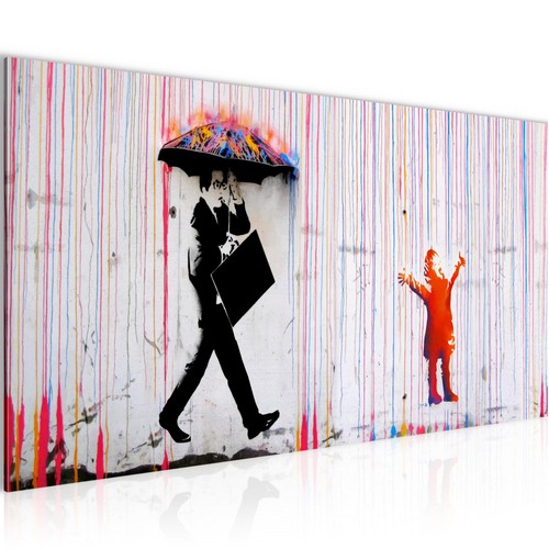 Bild wohnzimmer banksy style - bild,