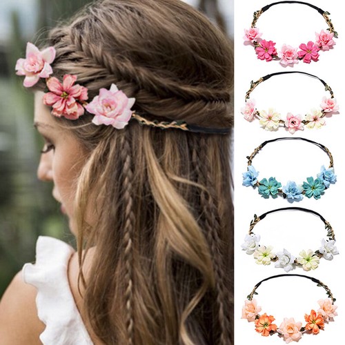 Boho-Damen-Blumen-Stirnband