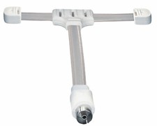 Premium Wurfantenne Dipol UKW Radio FM & AM Antenne Koaxialkupplung T-Form 1,8m